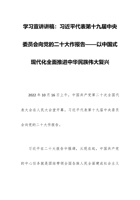 学习宣讲讲稿：习近平代表第十九届中央委员会向党的二十大作报告——以中国式现代化全面推进中华民族伟大复兴 封面