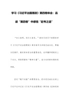 学习《习近平治国理政》第四卷体会：品读“第四卷”中感悟“赶考之道” 封面