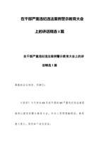 在干部严重违纪违法案例警示教育大会上的讲话精选3篇 封面