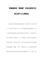 党委组织的“西柏坡”红色之旅学习三抓三促个人心得体会 封面