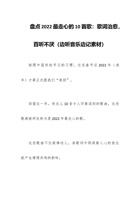 盘点2022最走心的10首歌：歌词治愈，百听不厌（边听音乐边记素材） 封面