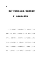 推进“支部标准化建设，党建高质量发展”共建实施方案范文 封面